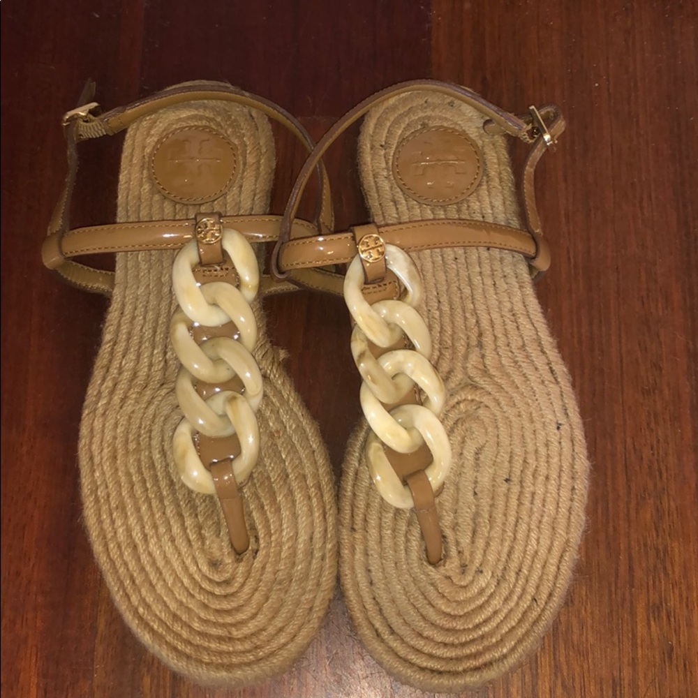 TORY BURCH flat espadrilles w/ buckle detail